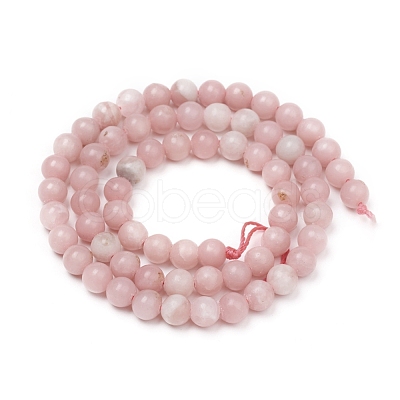 Natural Pink Opal Beads Strands G-G829-03-6mm-1