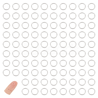 150Pcs 925 Sterling Silver Open Jump Rings STER-UN0001-01-1
