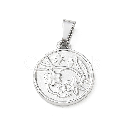 304 Stainless Steel Pendants SA-CBA34D4-03F-P-1