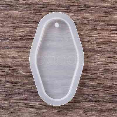 Rounded Rhombus Pendant Food Grade Silicone Molds DIY-D074-15-1
