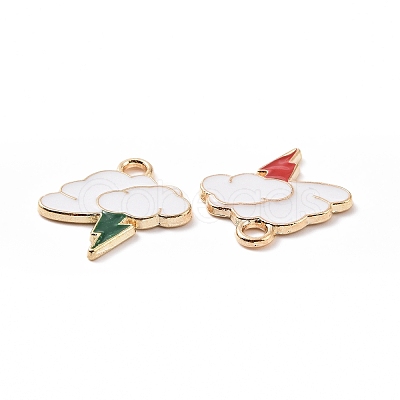 Alloy Enamel Pendants ENAM-G213-20LG-1