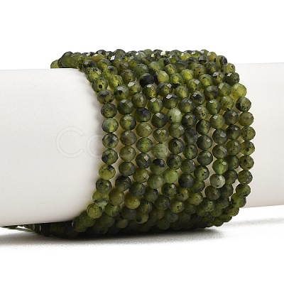 Natural Canadian Jade Beads Strands G-C281-A01-4mm-1