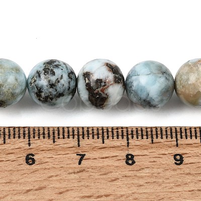 Natural Larimar Beads Strands GG-CBA19D6-A01-10mm-1