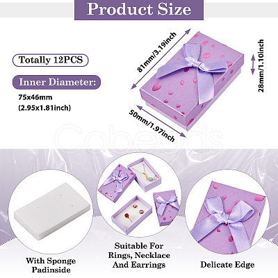 Polka Dot Pattern Cardboard Jewelry Packaging Boxes LS-CON-TAC0011-04B-04-1