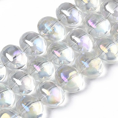 Electroplate Glass Beads Strand EGLA-S188-22-B03-1