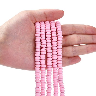 Handmade Polymer Clay Beads Strands X-CLAY-N008-008F-1