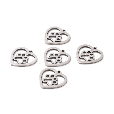 Non-Tarnish 201 Stainless Steel Pendants STAS-T046-JN253-1-1