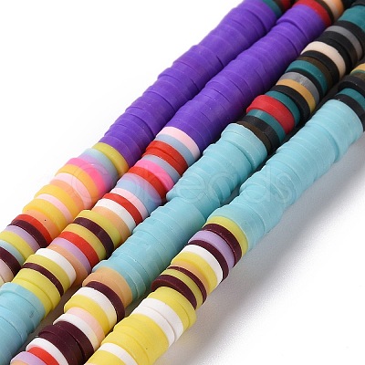 Handmade Polymer Clay Bead Strands CLAY-C003-04B-1