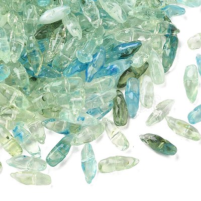 Two Tone Imitation Gemstone Style Acrylic Beads AC-CBA6852-01M-1