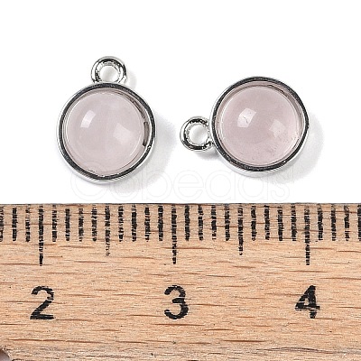Natural Rose Quartz Pendants G-K372-03P-12-1
