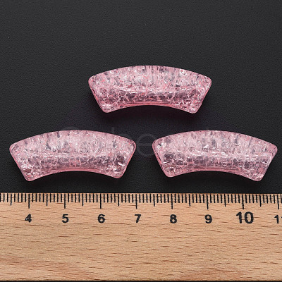 Transparent Crackle Acrylic Beads CACR-S009-001B-N26-1