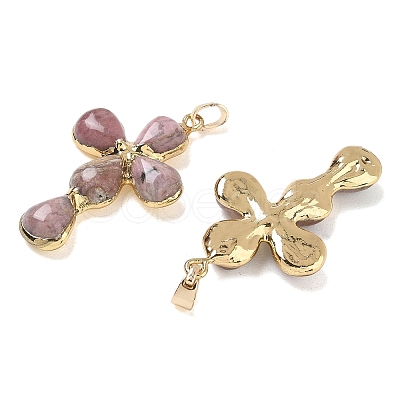 Natural Rhodonite Pendants GG-CBA9F30-02G-14-1