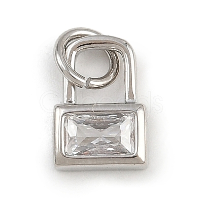 Brass Micro Pave Cubic Zirconia Pendants KK-A269-44P-1