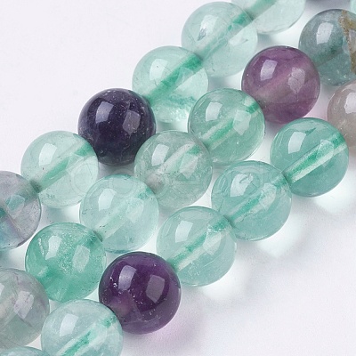 Natural Fluorite Beads Strands G-E468-F01-4mm-1