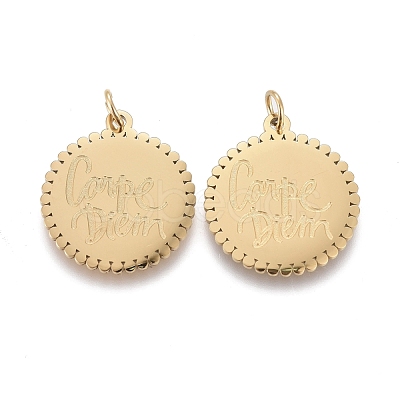 Ion Plating(IP) 304 Stainless Steel Pendants STAS-I164-009G-1