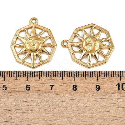 304 Stainless Steel Pendants STAS-L295-01G-01-1