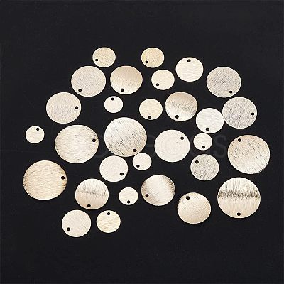 36Pcs 6 Style Brass Pendants KK-HY0001-30-1
