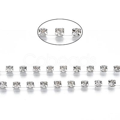 Brass Rhinestone Cup Chain CHC-S16-S-1