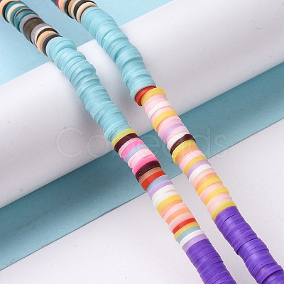 Handmade Polymer Clay Bead Strands CLAY-C003-04B-1