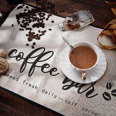 Coffee Theme Diablement Fort Cup Mats AJEW-WH0201-001-1