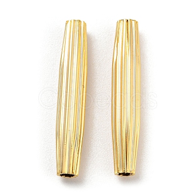 Rack Plating Eco-friendly Brass Beads KK-M257-08A-G-1