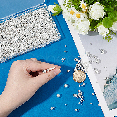 2720Pcs 5 Styles ABS Plastic Beads OACR-PH0004-52-1