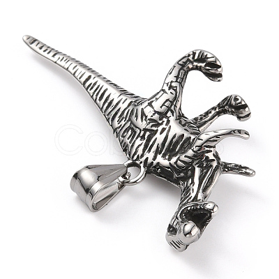304 Stainless Steel Big Pendants STAS-A083-17AS-1