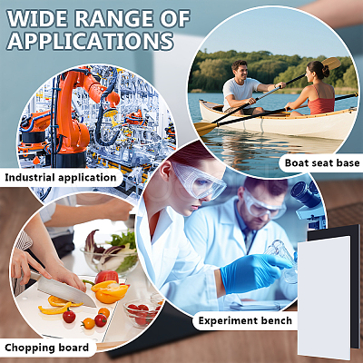 2 Sheets 2 Colors HDPE Plastic Sheets DIY-OC0014-43B-1