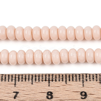 Opaque Solid Color Glass Beads Strands GLAA-ZX008-4mm-18H-1