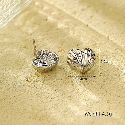 Non-Tarnish 304 Stainless Steel Stud Earrings EJEW-S230-01P-1