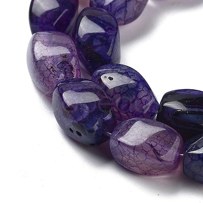 Natural Dragon Veins Agate Beads Strands G-G172-01N-1