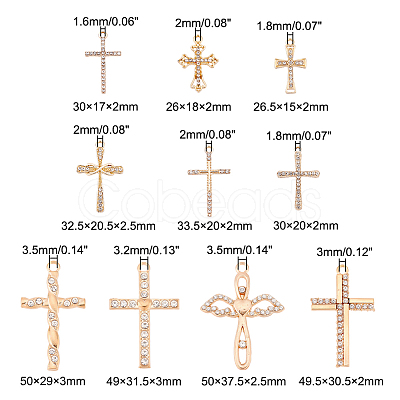 ARRICRAFT 20Pcs 10 Style Zinc Alloy Pendants FIND-AR0002-92-1