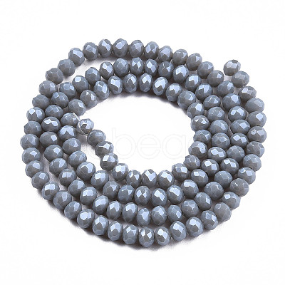 Electroplate Glass Beads Strands EGLA-A034-P1mm-A16-1