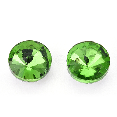 Pointed Back Glass Rhinestone Cabochons RGLA-T086-6mm-20-1