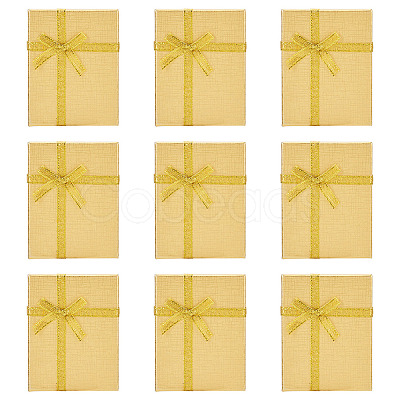 Rectangle Paper Jewelry Set Storage Boxes with Bowknot X1-CON-TAC0014-04F-1