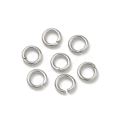 Tarnish Resistant 304 Stainless Steel Open Jump Rings STAS-Q186-02-3.5x0.7mm-1