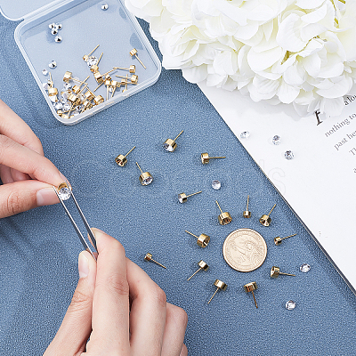 DIY 304 Stainless Steel Earring Making Kits DIY-UN0002-30G-1
