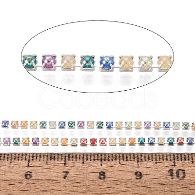 Iron & ABS Plastic Imitation Pearl Tennis Chains CH-Q006-01A-05-1