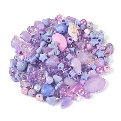 100G Transparent/Opaque Acrylic Beads MACR-TA0001-50B-1
