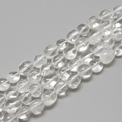 Natural Quartz Crystal Beads Strands X-G-R445-8x10-08-1