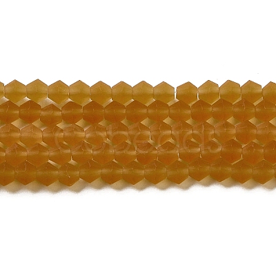 Imitate Austrian Crystal Frosted Glass Beads Strands GLAA-F029-TM2mm-B28-1