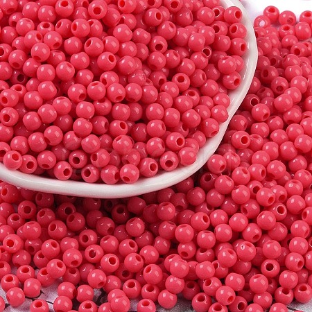 Opaque Acrylic Beads SACR-A007-01A-14-1