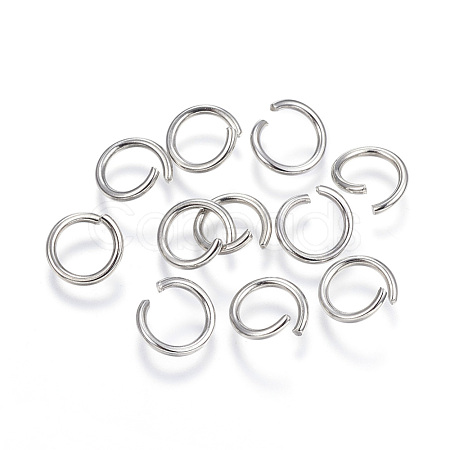 Tarnish Resistant 304 Stainless Steel Open Jump Rings A-STAS-F110-01P-1