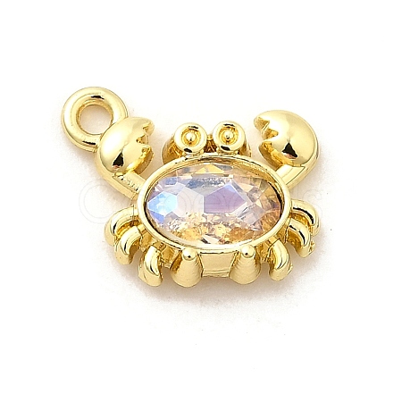 Alloy Rhinestone Pendants PALLOY-D330-02G-01B-1