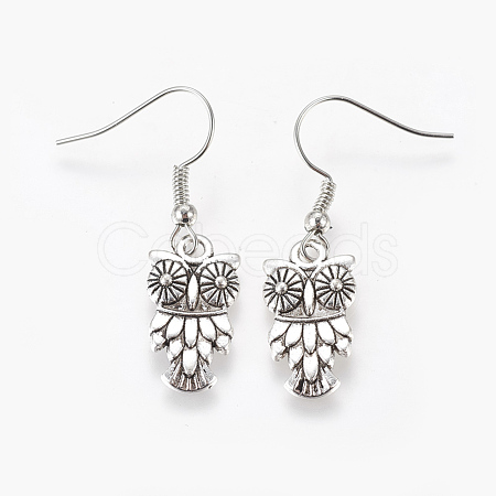 Fashion Halloween Tibetan Style Earrings X-EJEW-JE00295-08-1
