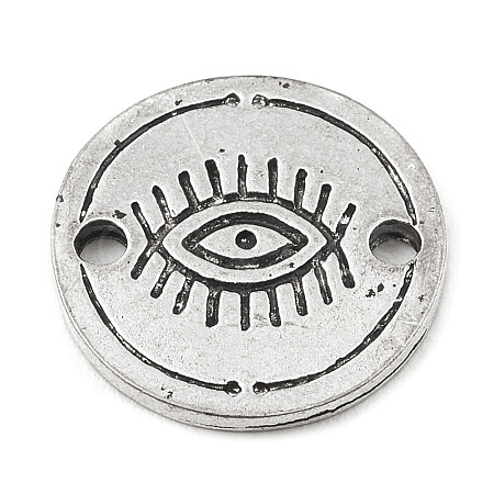 Tibetan Style Alloy Connector Charms PALLOY-D017-03B-AS-1