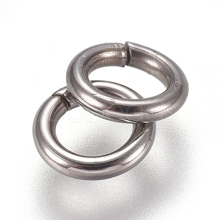 304 Stainless Steel Soldered Closed Jump Rings STAS-E482-15A-1