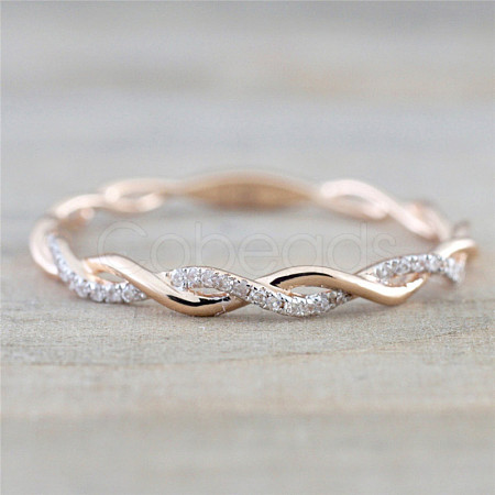 Alloy and Crystal Rhinestone Finger Rings FS-WGF6D8C-11-1