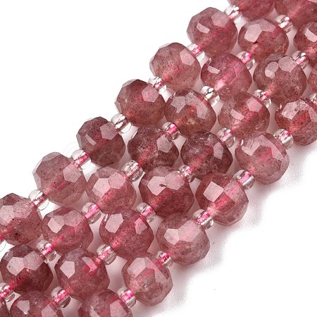 Natural Strawberry Quartz Beads Strands G-N327-08O-1