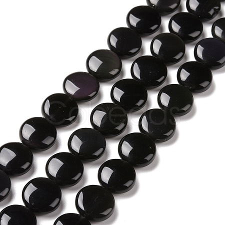 Natural Obsidian Beads Strands G-C238-21B-1